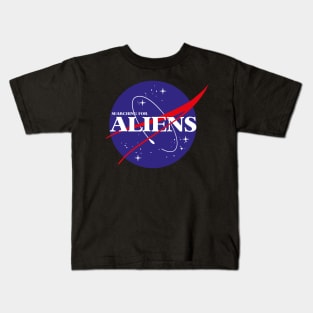 SEARCHING FOR ALIENS NASA Kids T-Shirt